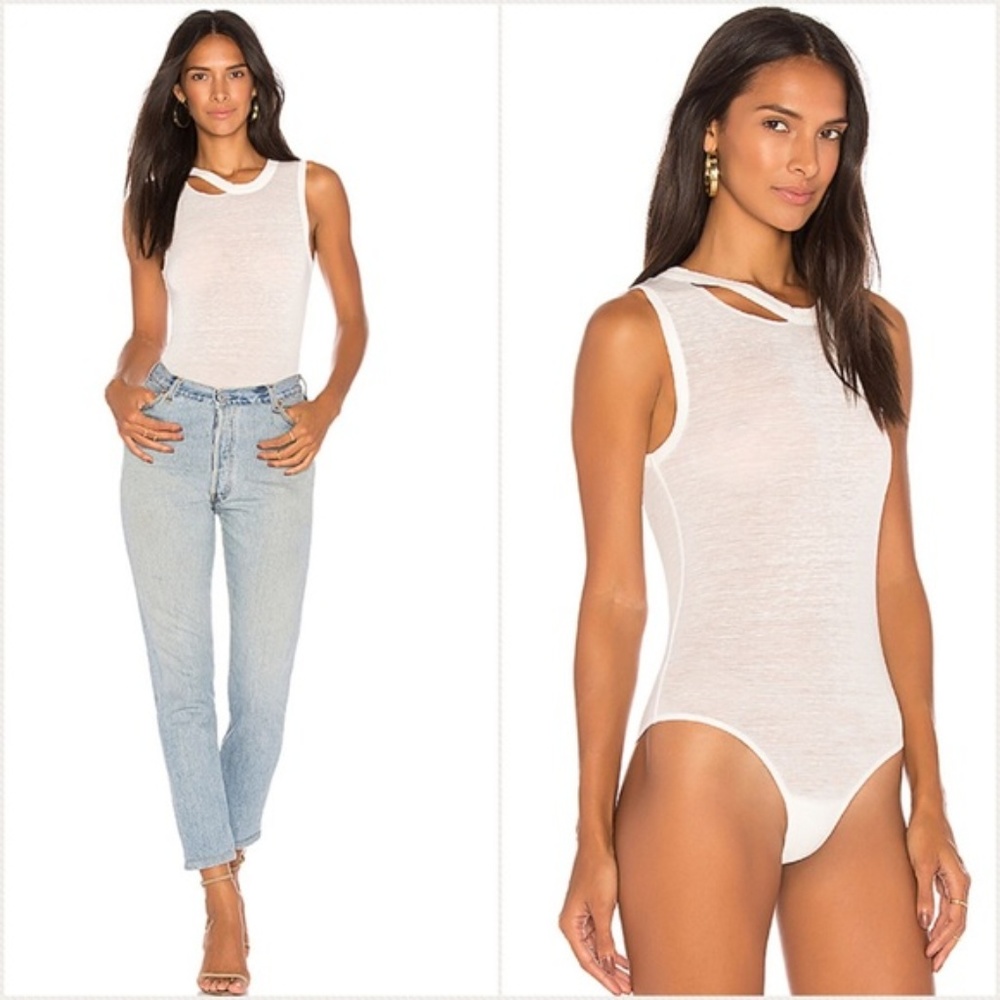 NWT n:PHILANTHROPY Belkan Bodysuit L White
